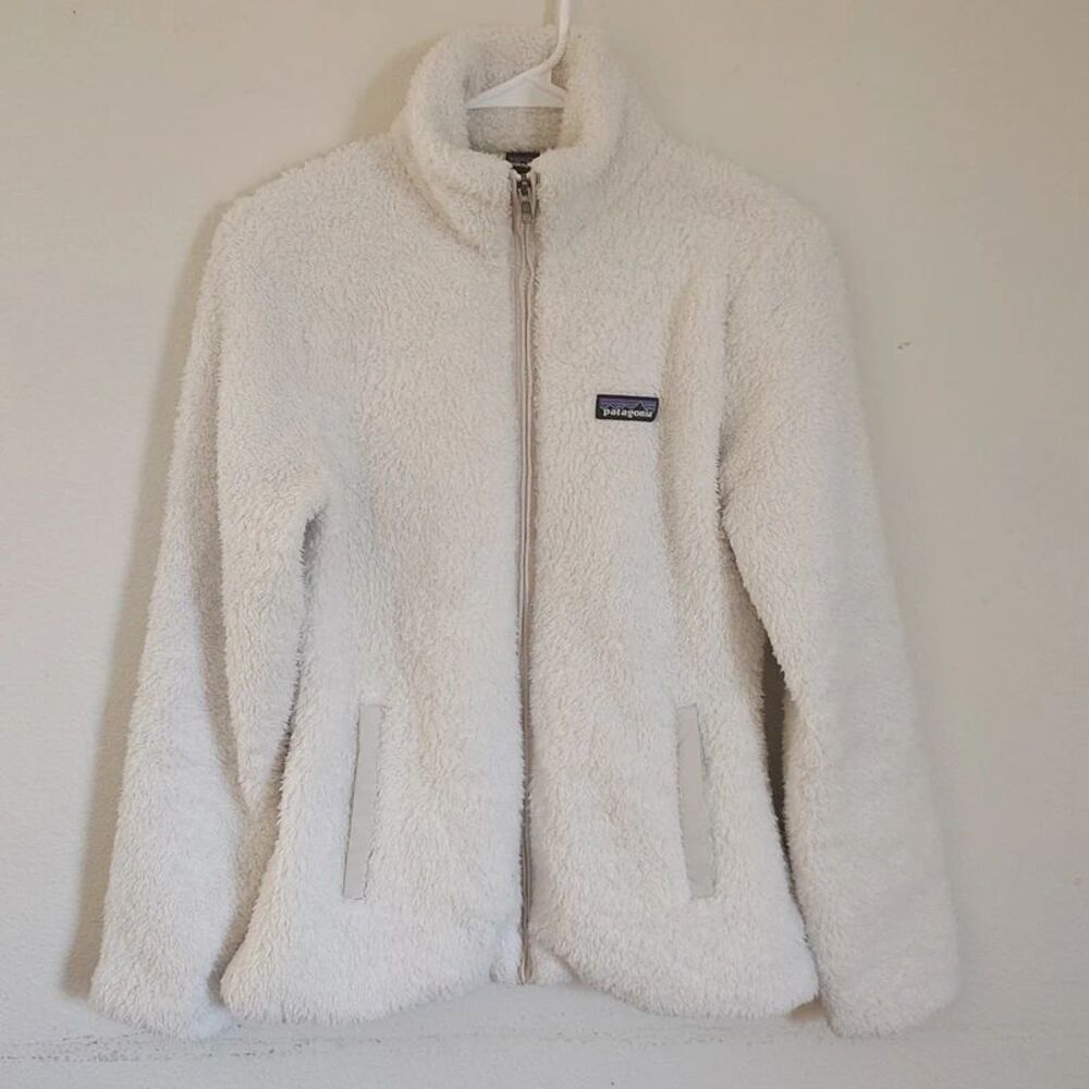 Patagonia White Sherpa Full Zip jacket Size S